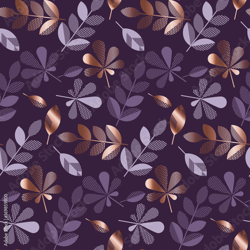 rose gold and purple floral...