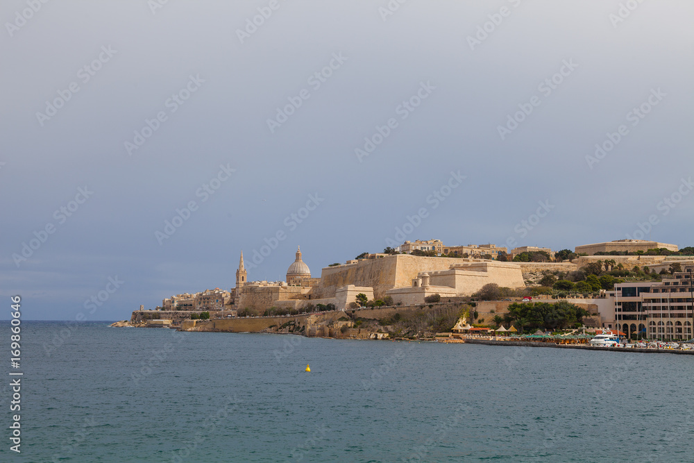 View on Valletta from the sea.