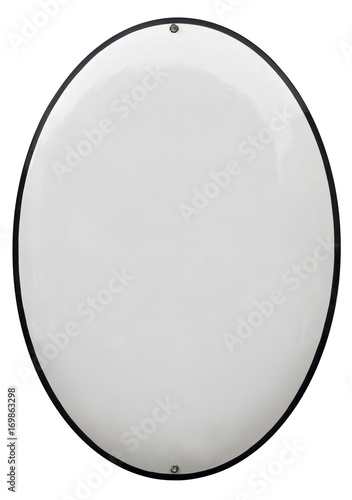 Metal plaque isolated on white background