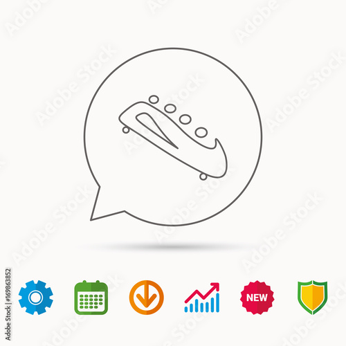 Bobsleigh icon. Four-seated bobsled sign.