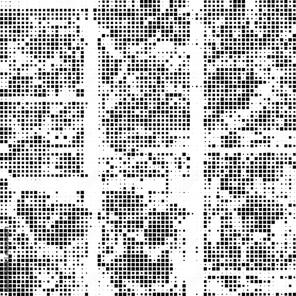 Grunge background of black and white. Abstract texture. Background of black and white squares of different sizes Grunge background of black and white. Abstract texture. Background of black and white squares of different sizes