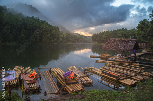 Pang Oung Lake (Pang Tong reservoir) in Mae hong son at Thailand.