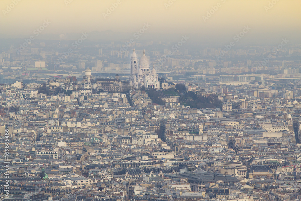 Paris panorama view