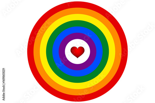 LGBT rainbow flag is the target vector