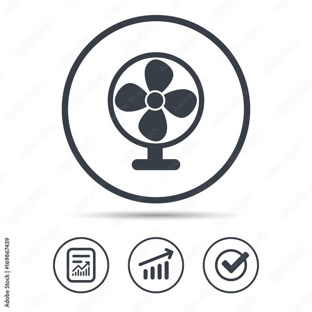 Ventilator icon. Air ventilation or fan sign. Ventilator icon. Air ventilation or fan sign.