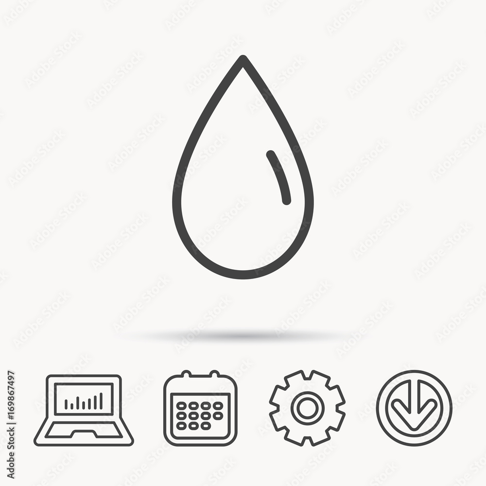 Water drop icon. Liquid sign. Water drop icon. Liquid sign.