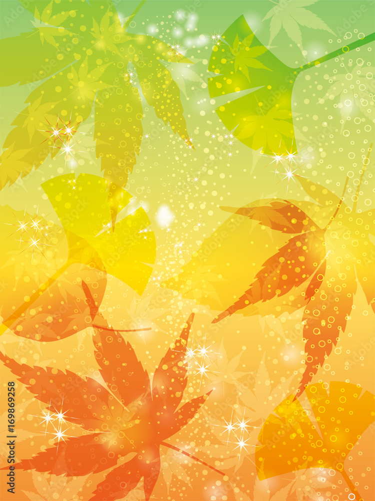 紅葉 秋のイメージの背景 オーナメント 縦型 モミジのイラスト Background Of The Image Of Autumn Stock Vector Adobe Stock