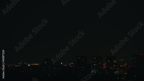 Wallpaper Mural Lightning flashes over the city Torontodigital.ca
