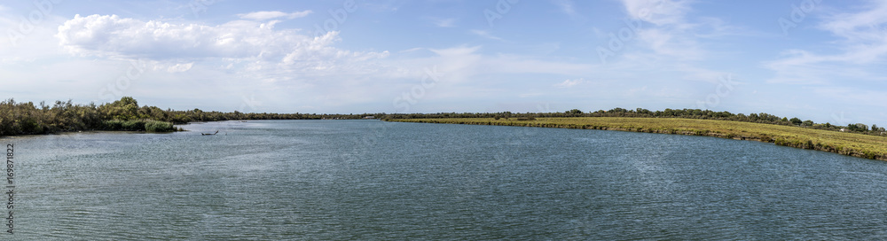 river rhone delta in the camargue river rhone delta in the camargue
