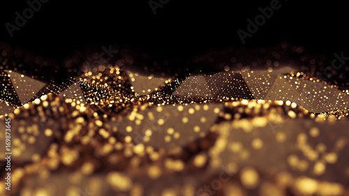 Glitter abstract background. 3d illustration, 3d rendering.