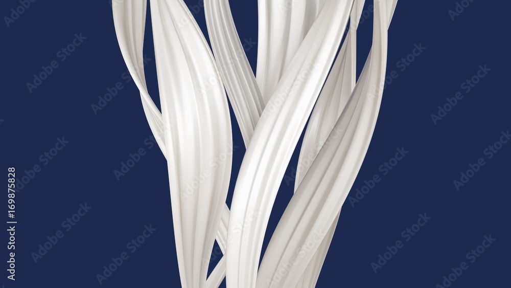 The flow of a splash of milk. 3d illustration, 3d rendering. The flow of a splash of milk. 3d illustration, 3d rendering.
