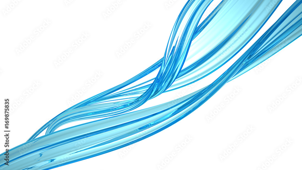 Stream a splash of water. 3d illustration, 3d rendering. Stream a splash of water. 3d illustration, 3d rendering.