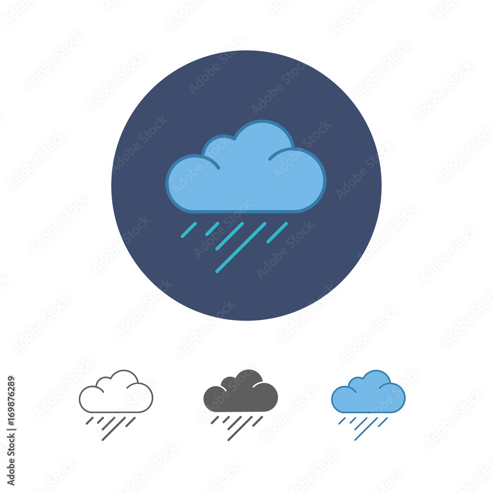 Rain Cloud Vector Rain Cloud Vector