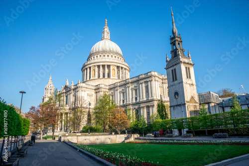 Photography A view of St Paul's Cathedral from Festival Gardens in central London