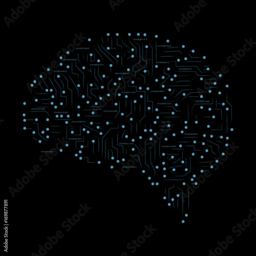 Brain creative ai concept