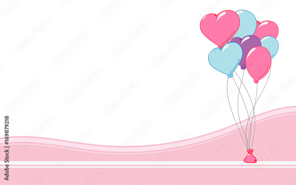 Heart Balloons - Background