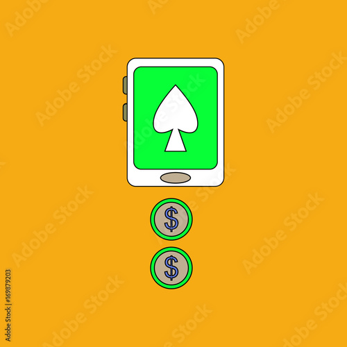 flat vector icon design collection casino online