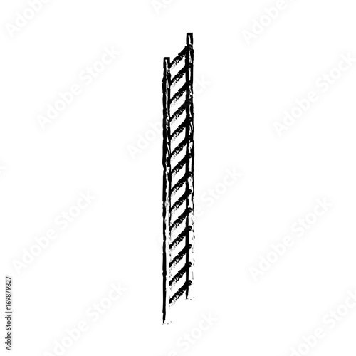 Fototapeta Naklejka Na Ścianę i Meble -  stair in vertical position silhouette blurred monochrome