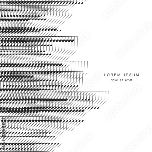 Vector abstract city