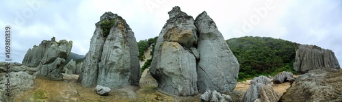 青森県 下北半島 仏ヶ浦 奇岩