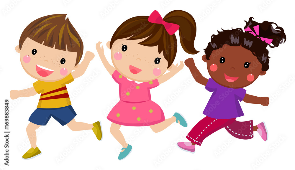 Happy children running Happy children running
