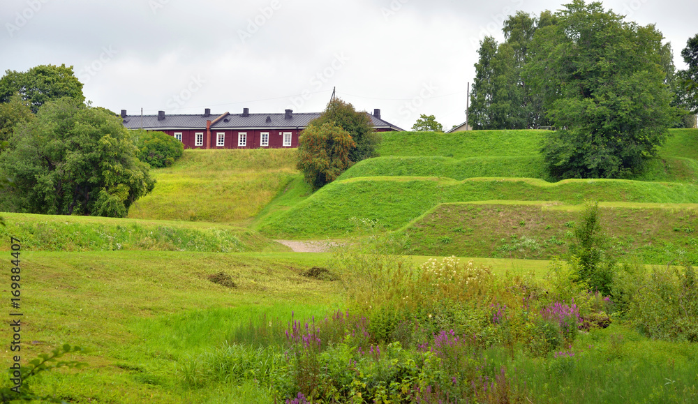Landscape in the fortress of Lappeenranta.