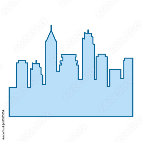 cityscape silhouette isolated icon vector illustration design