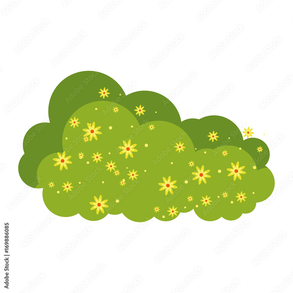 bush garden isolated icon vector illustration design bush garden isolated icon vector illustration design
