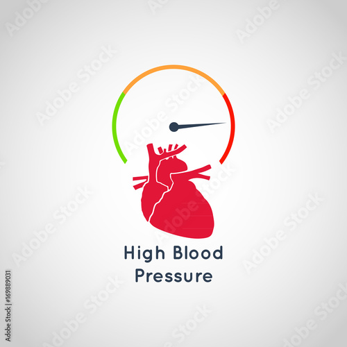 High Blood Pressure vector icon design