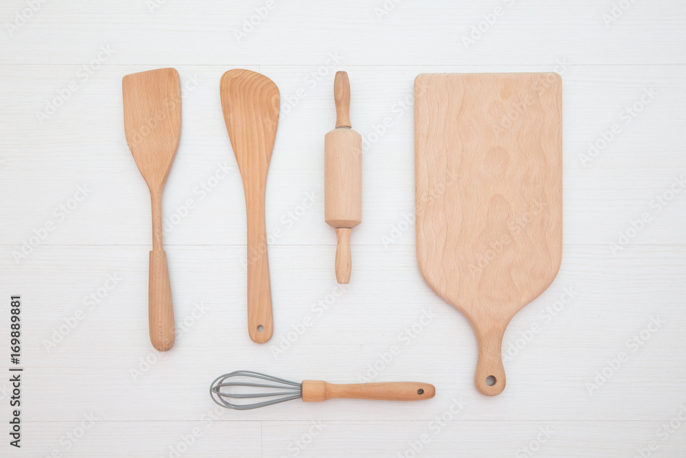 utensils on white background utensils on white background
