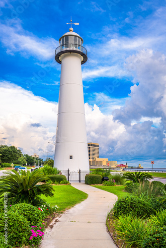 Biloxi Lighthouse in Biloxi, Mississippi, USA