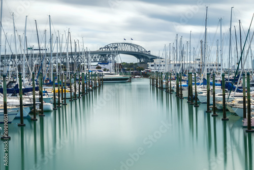 Auckland Harbour Bridge in Auckland, New Zealand photo