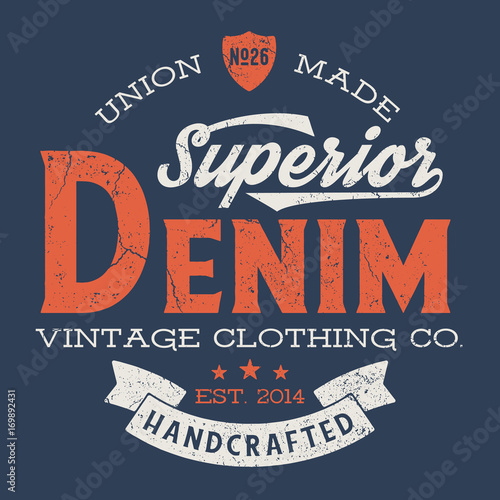 Superior Denim Clothing Co. - Tee Design For Print