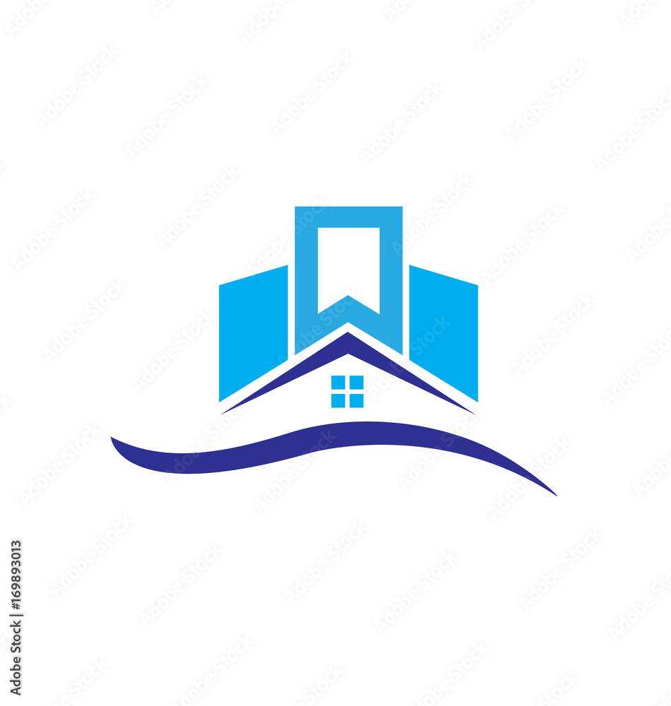 Apartment house real estate logo vector Apartment house real estate logo vector