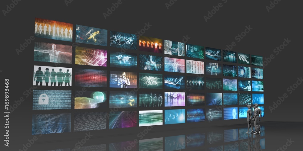 Futuristic Video Wall Futuristic Video Wall