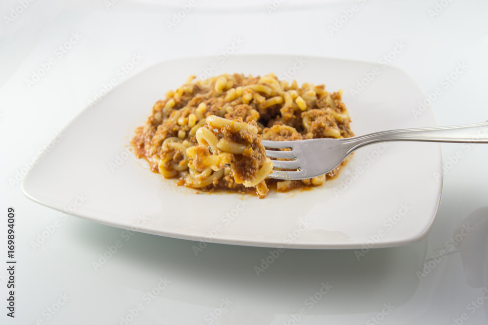 Gramigna al ragù Gramigna al ragù