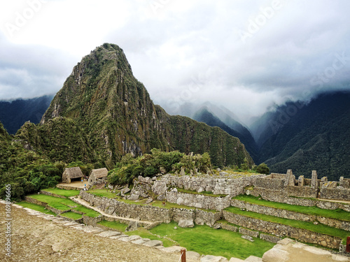 Panorama of Mysterious city - Machu Picchu, Peru, South America