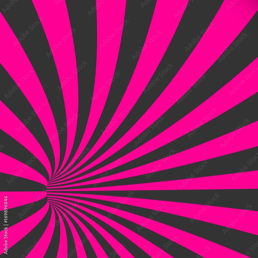 Illustration of Vector 3D Tunnel Background. Spiral Hole Illusion Template