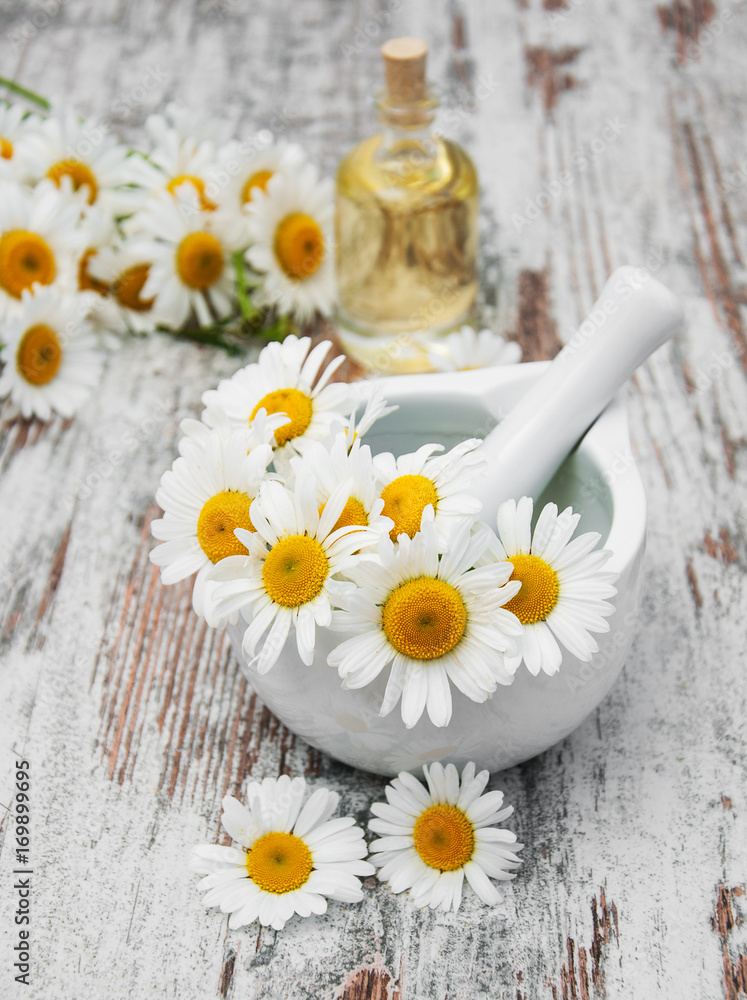 Essencial oil and camomile Essencial oil and camomile