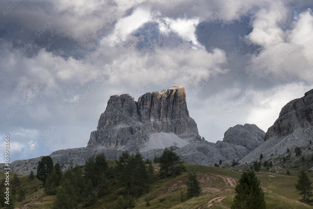 Dolomites Alps, mountain panorama in northern Italy.