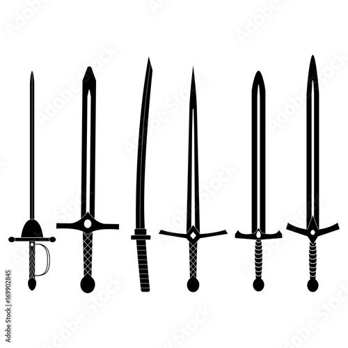 Set of antique swords