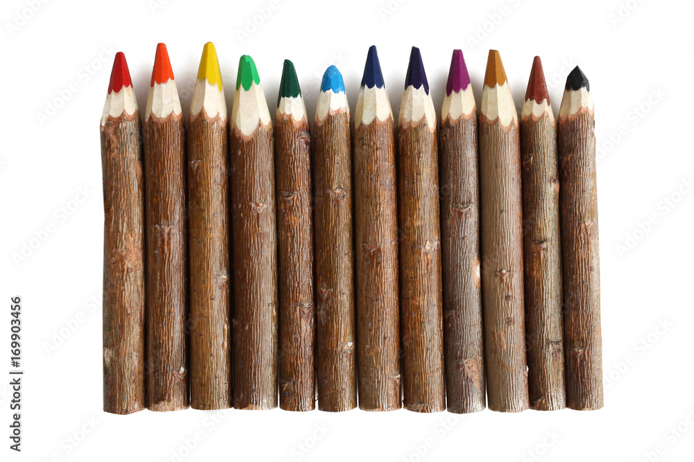 Multicolored pencils Multicolored pencils
