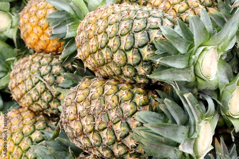 Fototapeta premium pineapple on street food