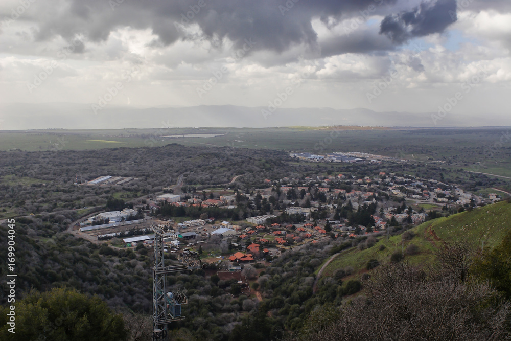 View from the highest point of the Golan Heights