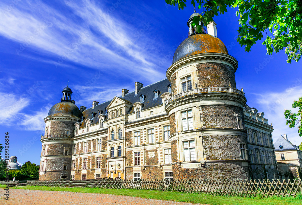 amazing castles of Loire valley - beautiful elegant Chateau de Serrant. France