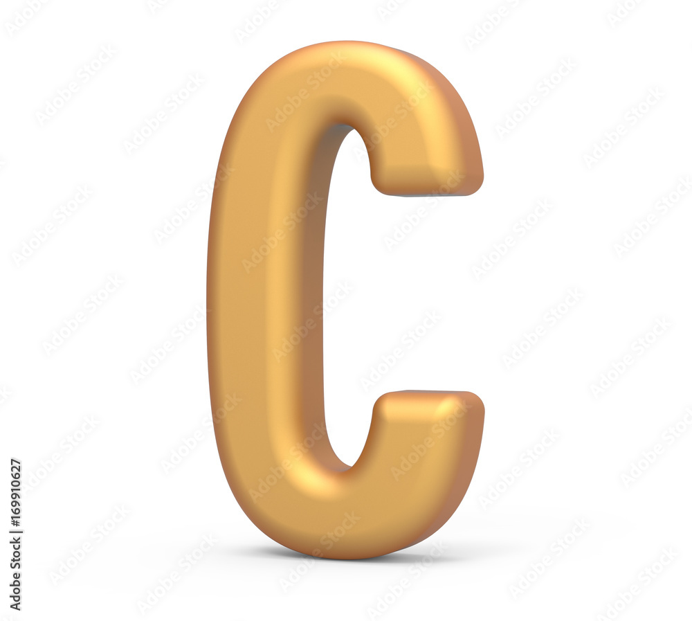 golden letter C golden letter C