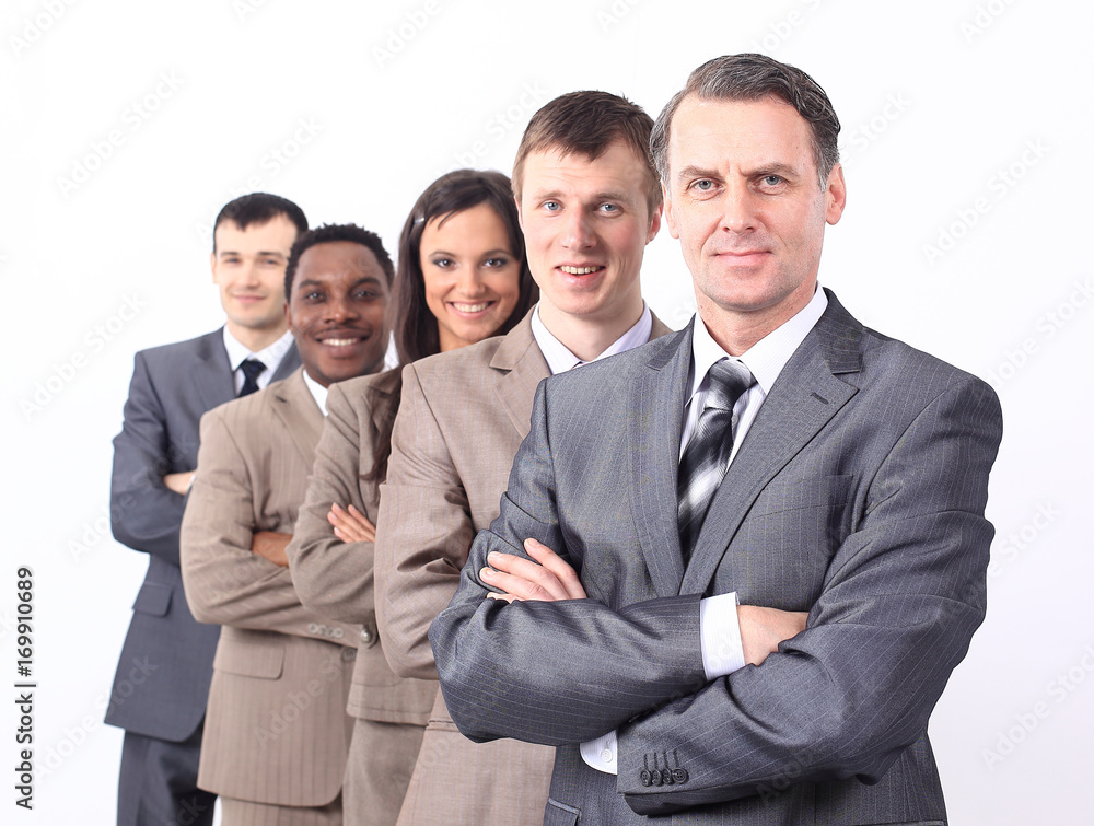 concept of victory. the winning business team concept of victory. the winning business team