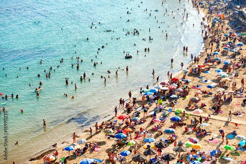 Coastline of Playa del Cura in Torrevieja city at summertime. Spain © Alex Tihonov