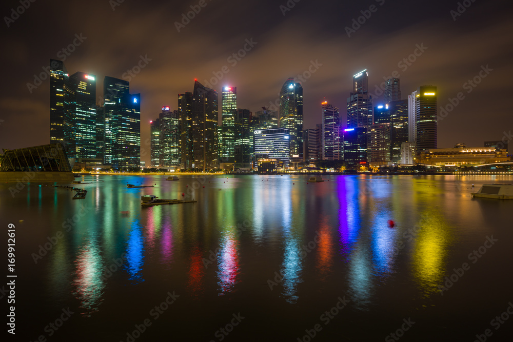  Singapore Cityscape Financial building
