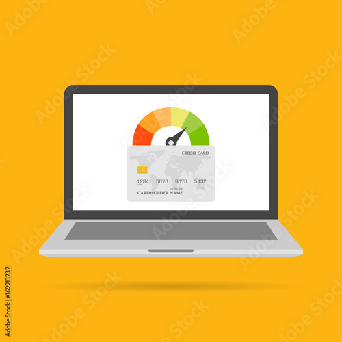 Credit score in laptop